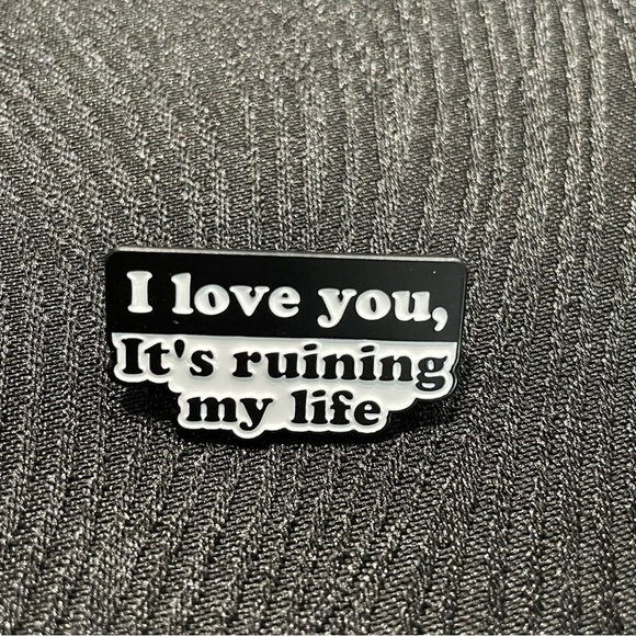 $5 Bundled Taylor Swift TTPD I Love You It’s Ruining My Life Enamel Pin - Picture 1 of 1